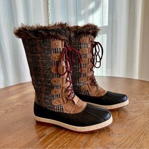 JustFab Marley Faux-Fur Lined Snow Boots